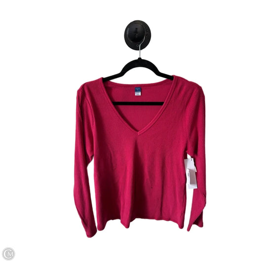Top Long Sleeve Basic By Old Navy In Pink, Size: Xl