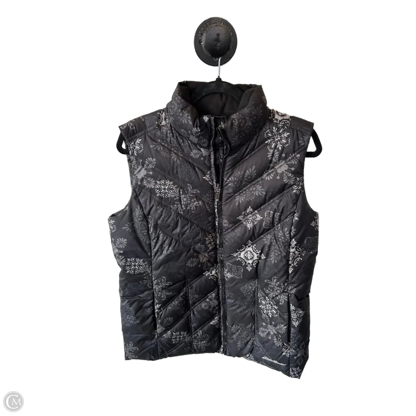 Vest Puffer & Quilted By Eddie Bauer In Grey, Size: L