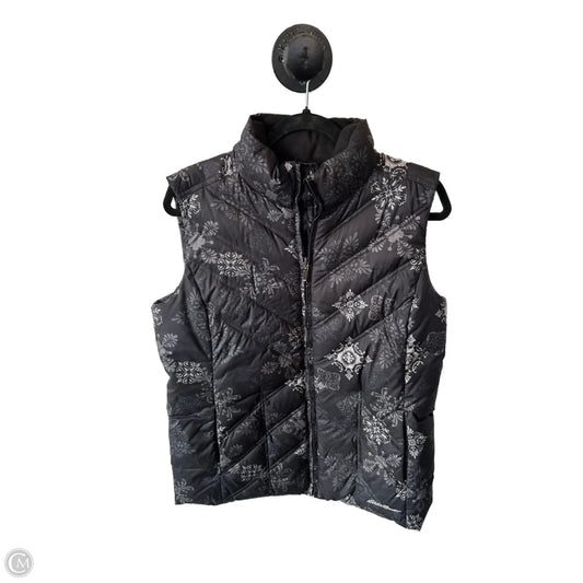 Vest Puffer & Quilted By Eddie Bauer In Grey, Size: L