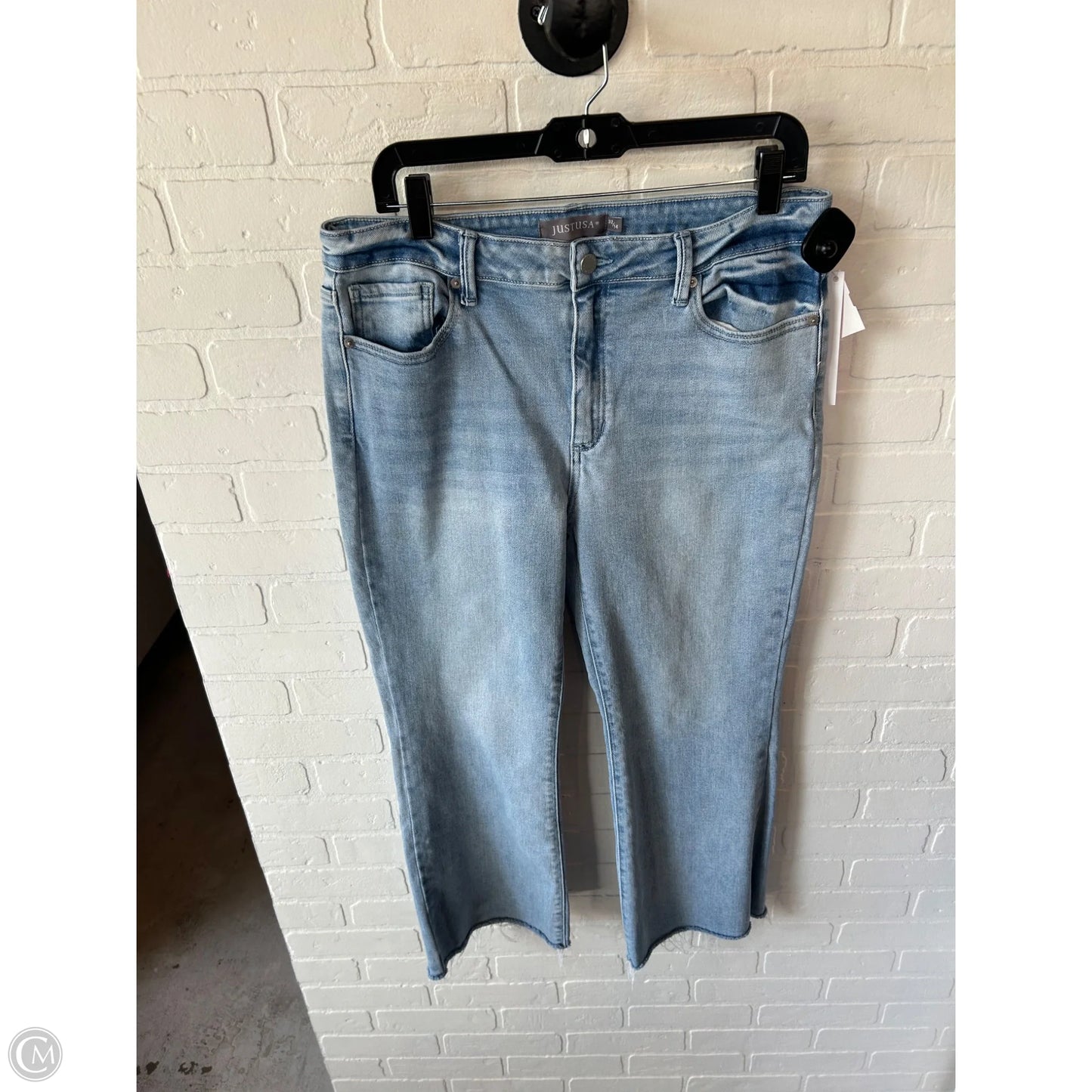 Jeans Straight By Just Usa In Blue Denim, Size: 14