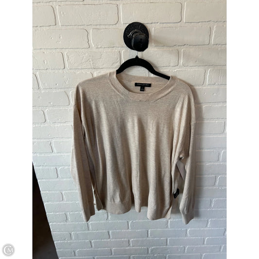 Sweater By Banana Republic In Tan, Size: L
