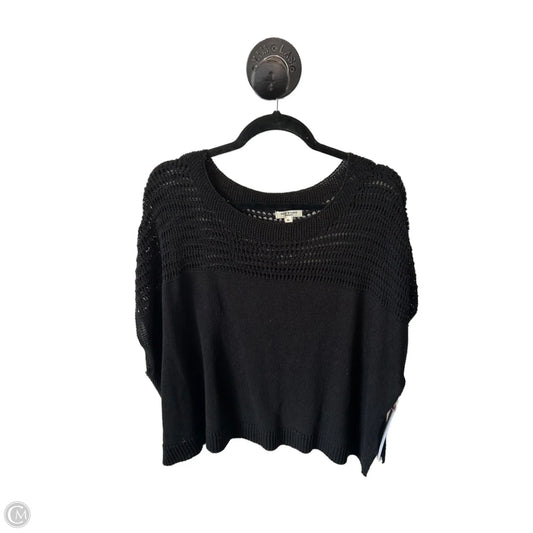 Sweater Short Sleeve By Max Studio In Black, Size: Xl