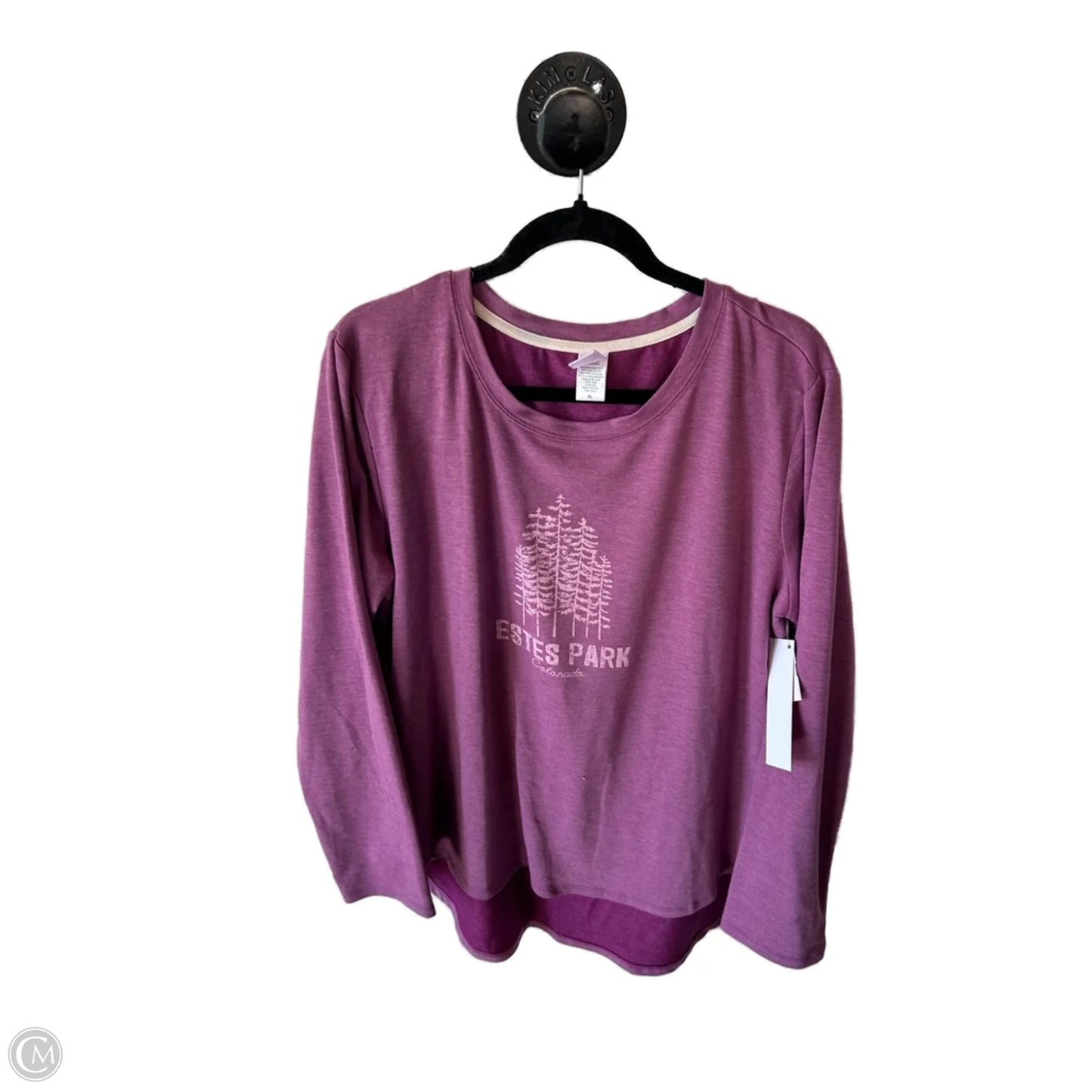 Top Long Sleeve Basic By Clothes Mentor In Purple, Size: Xl