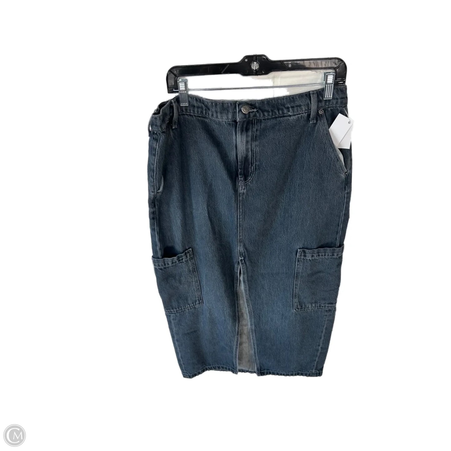 Skirt Midi By Old Navy In Blue Denim, Size: 12