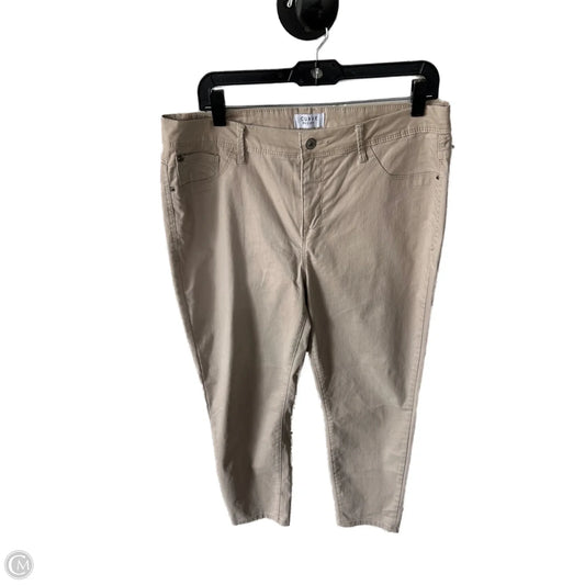 Pants Chinos & Khakis By Curve Appeal In Tan, Size: 14