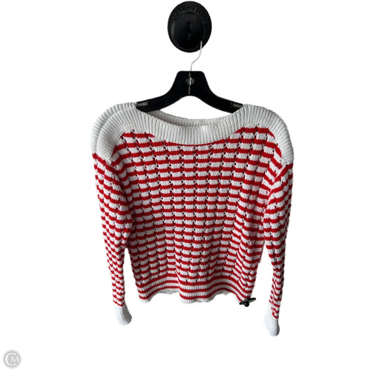 Sweater By Loft In Red & White, Size: Xs
