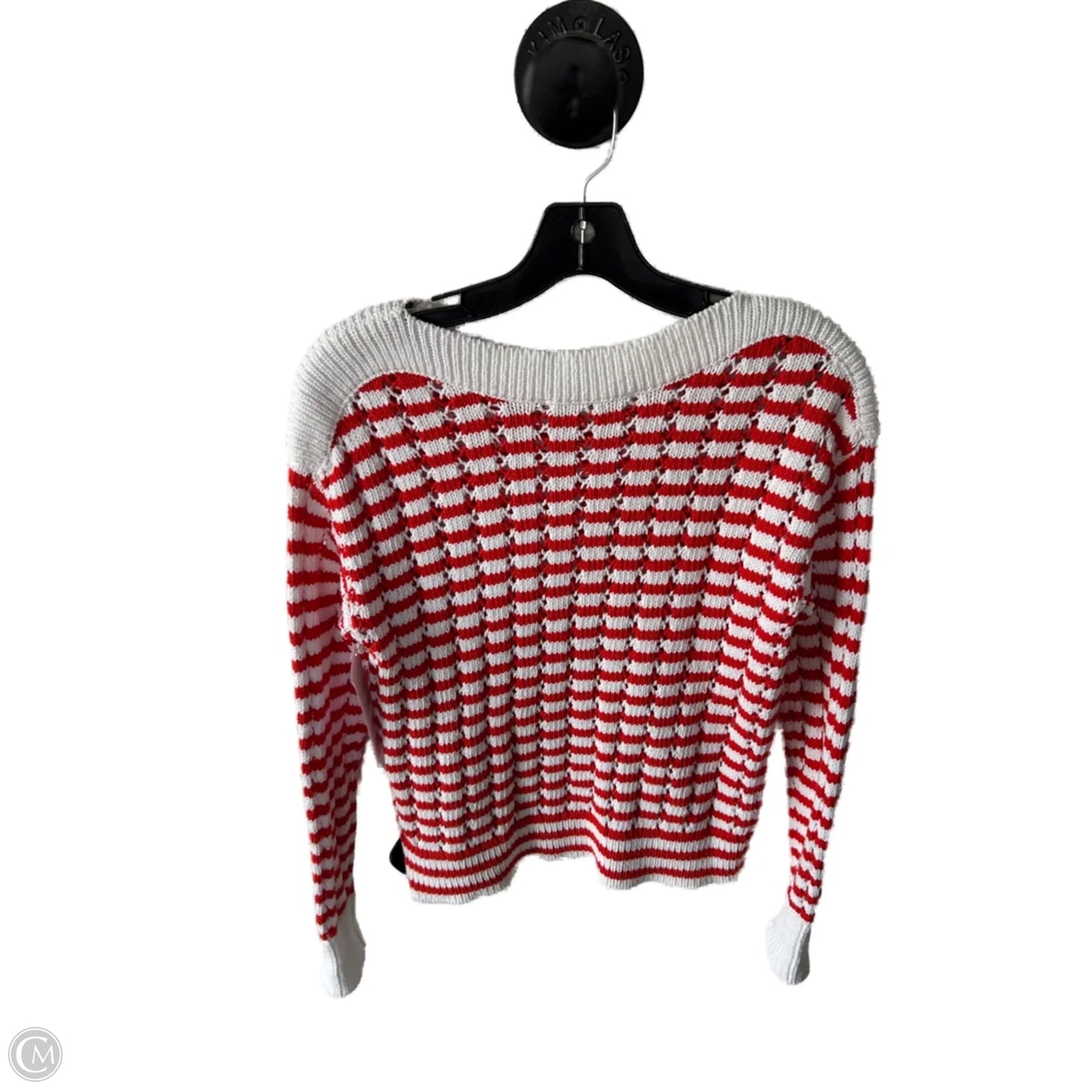 Sweater By Loft In Red & White, Size: Xs