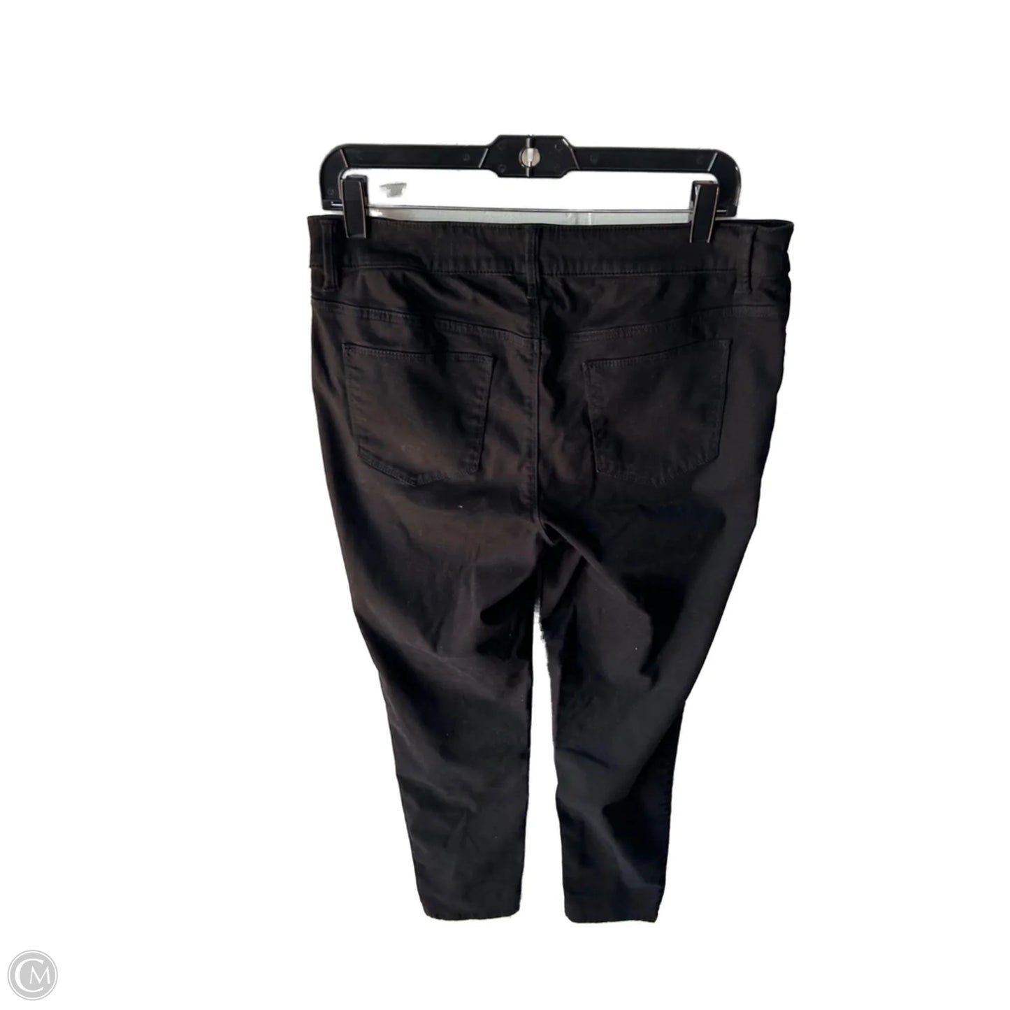 Jeans Skinny By Chicos In Black Denim, Size: 8