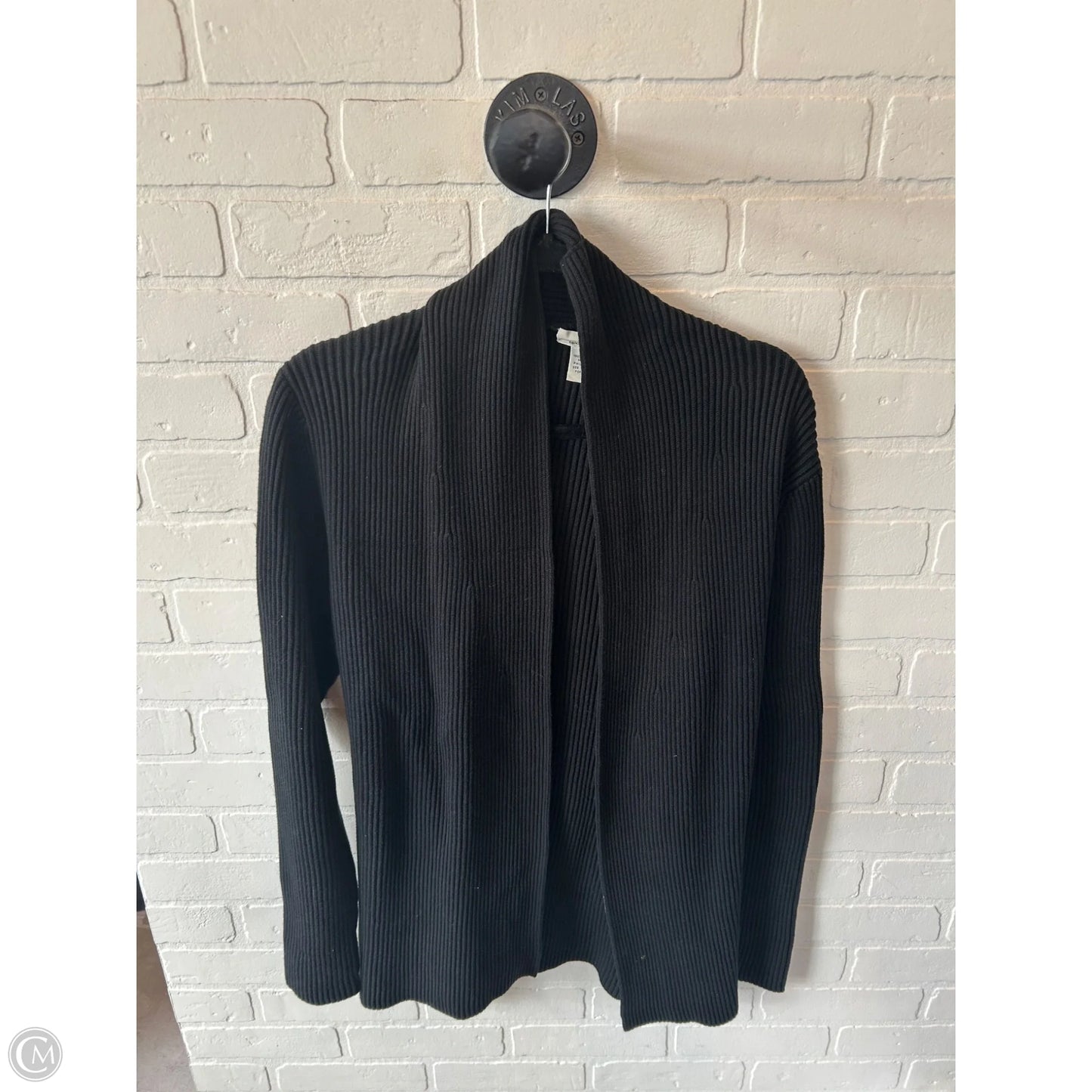 Sweater Cardigan By Brooks Brothers In Black, Size: L