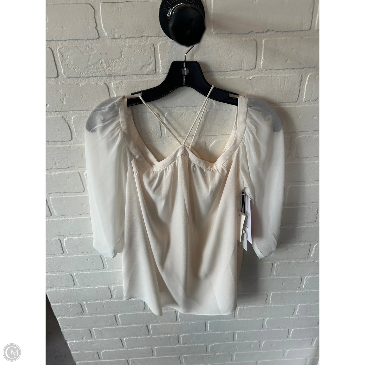 Top Short Sleeve By 1.state In Cream, Size: M