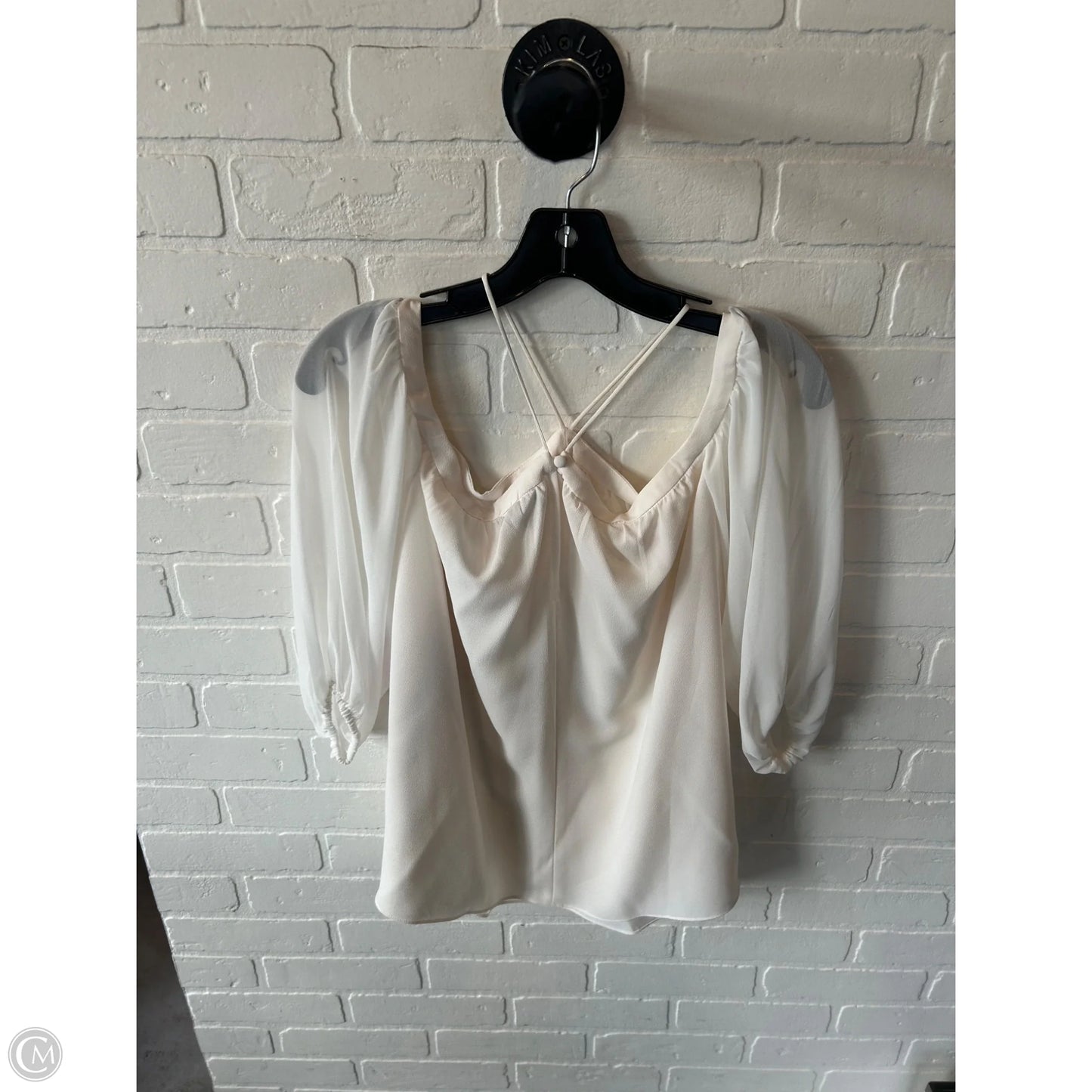 Top Short Sleeve By 1.state In Cream, Size: M