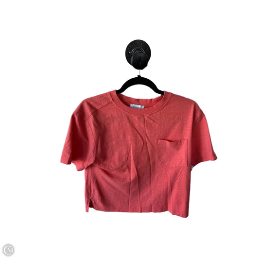Top Short Sleeve Basic By Evereve In Pink, Size: Xs