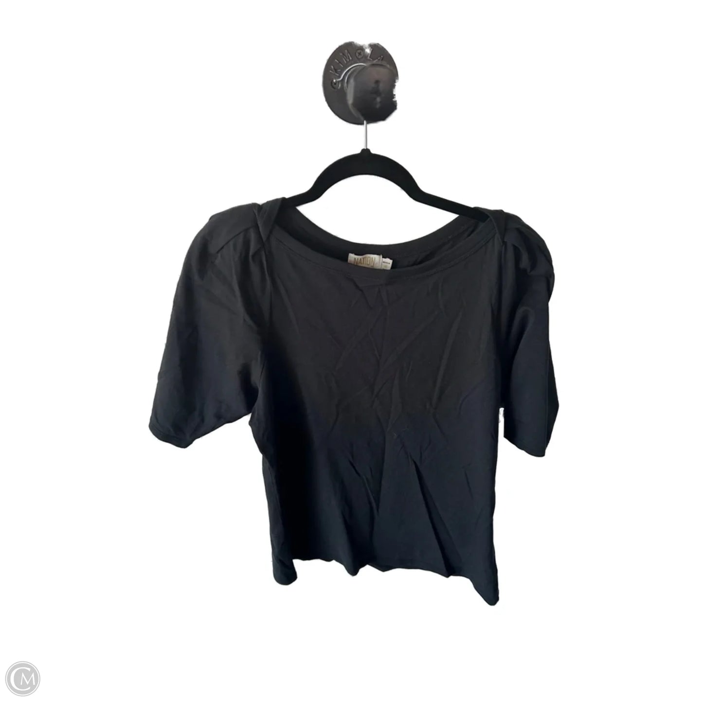 Top Short Sleeve Basic By Nation In Black, Size: M