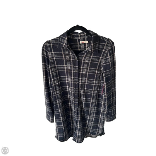 Jacket Shirt By Faherty In Black & Cream, Size: Xs