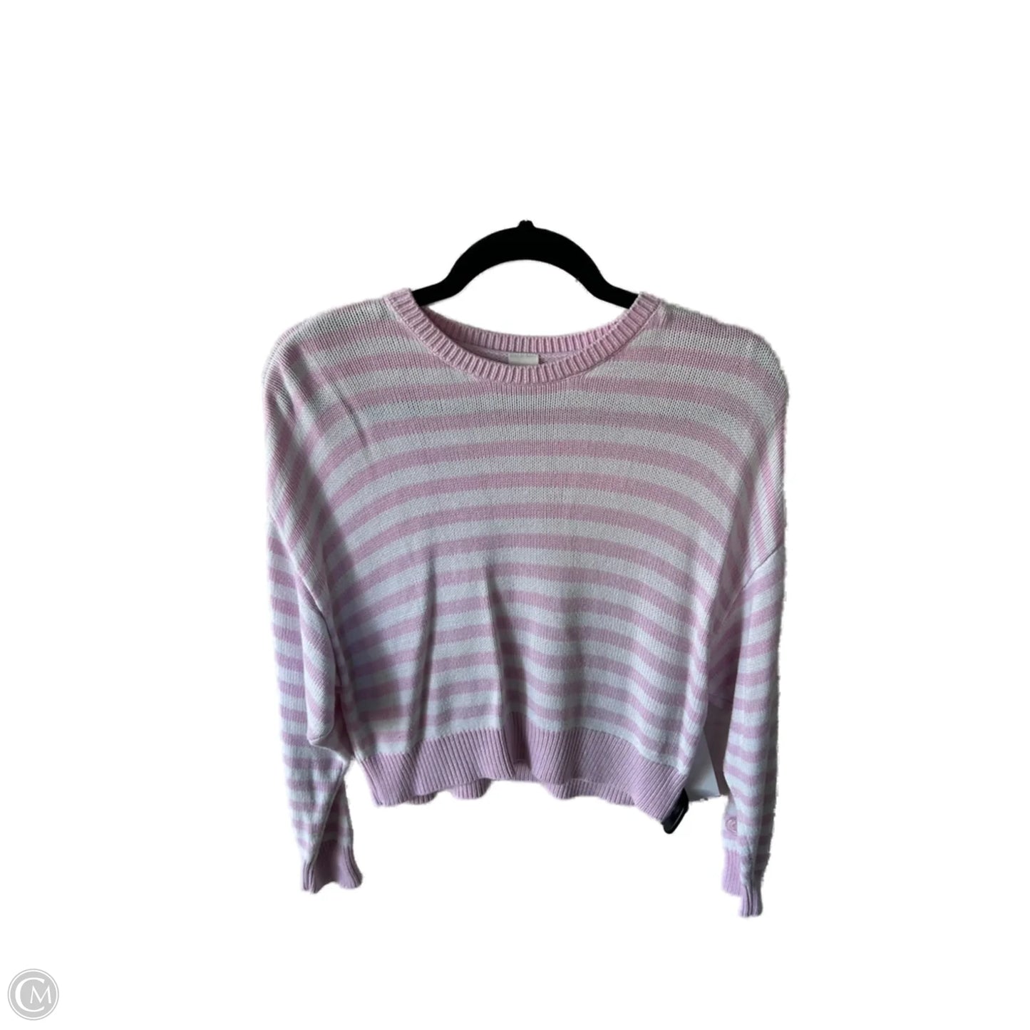 Sweater By Pink In Pink & White, Size: M