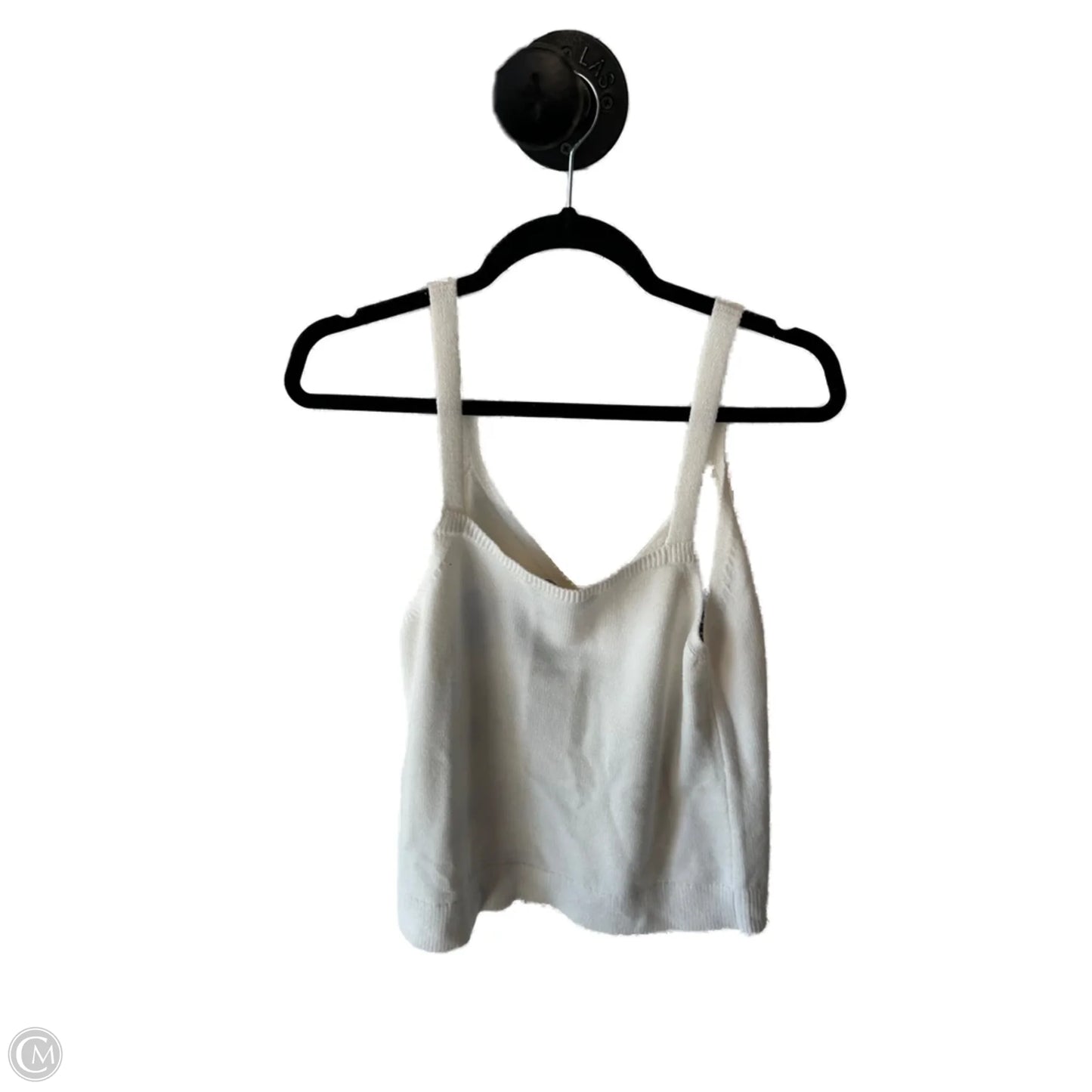 Vest Sweater By Boston Proper In Blue & White, Size: M