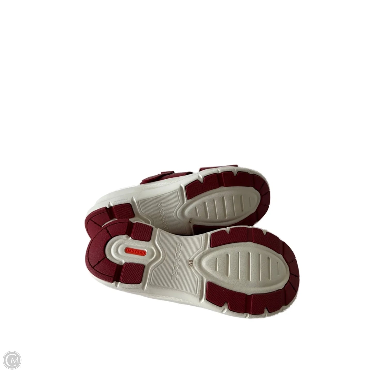 Sandals Flats By Rockport In Red & White, Size: 8