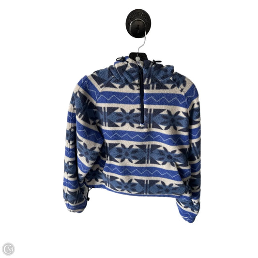 Jacket Fleece By Outdoor Voices In Blue & White, Size: S