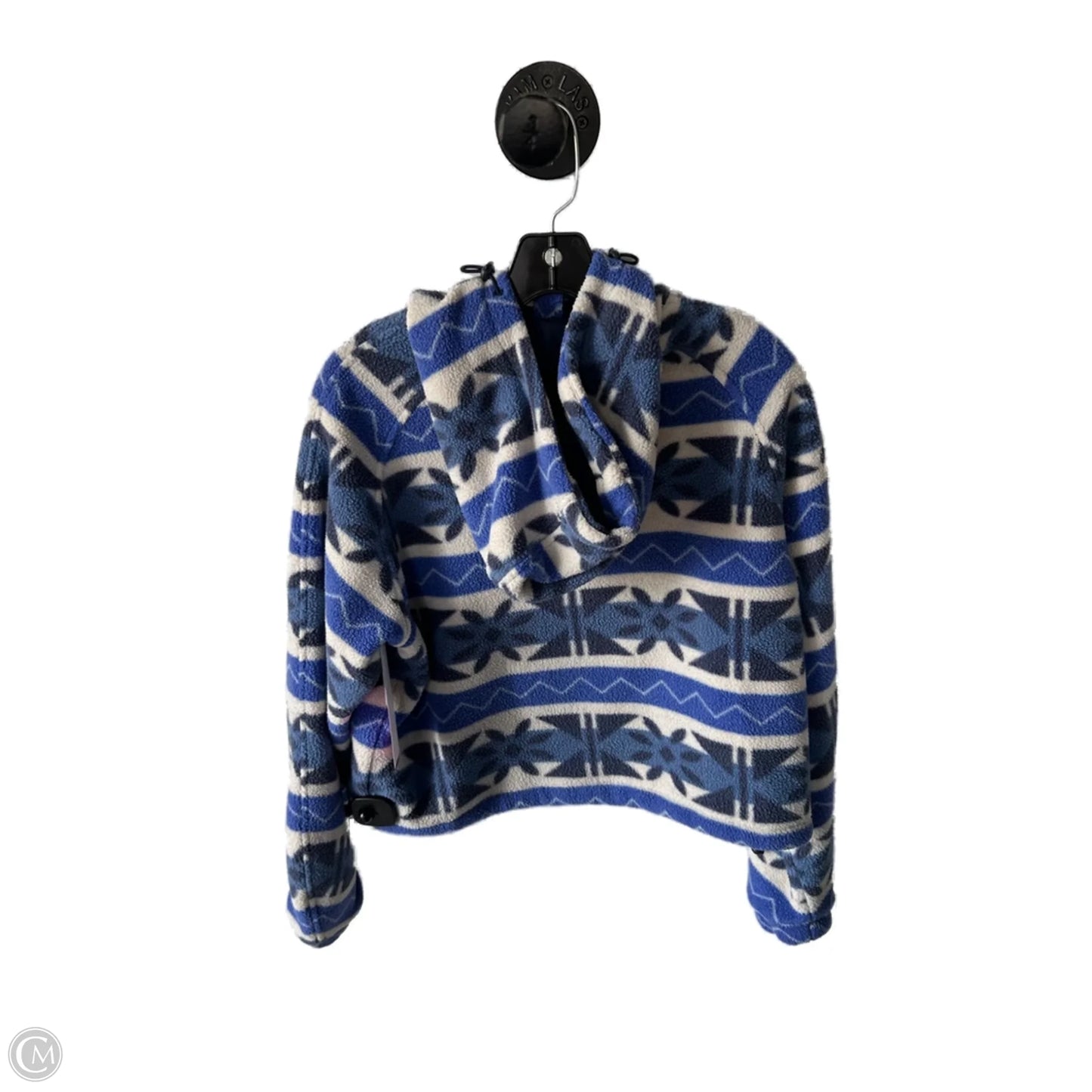 Jacket Fleece By Outdoor Voices In Blue & White, Size: S