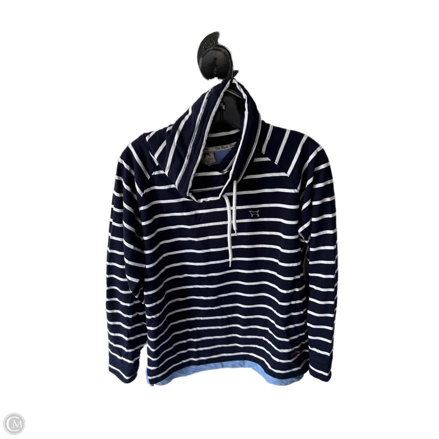 Top Long Sleeve By Clothes Mentor In Blue & White, Size: S