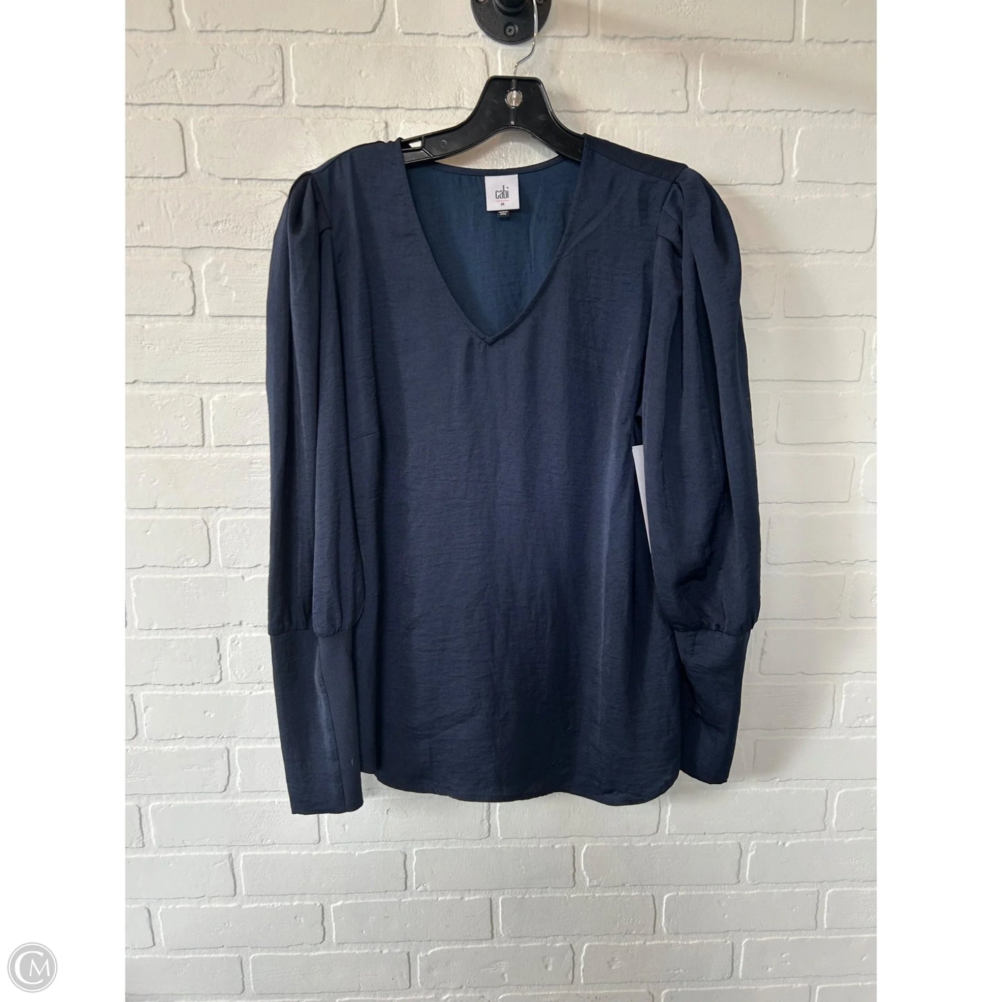 Top Long Sleeve By Cabi In Blue, Size: M