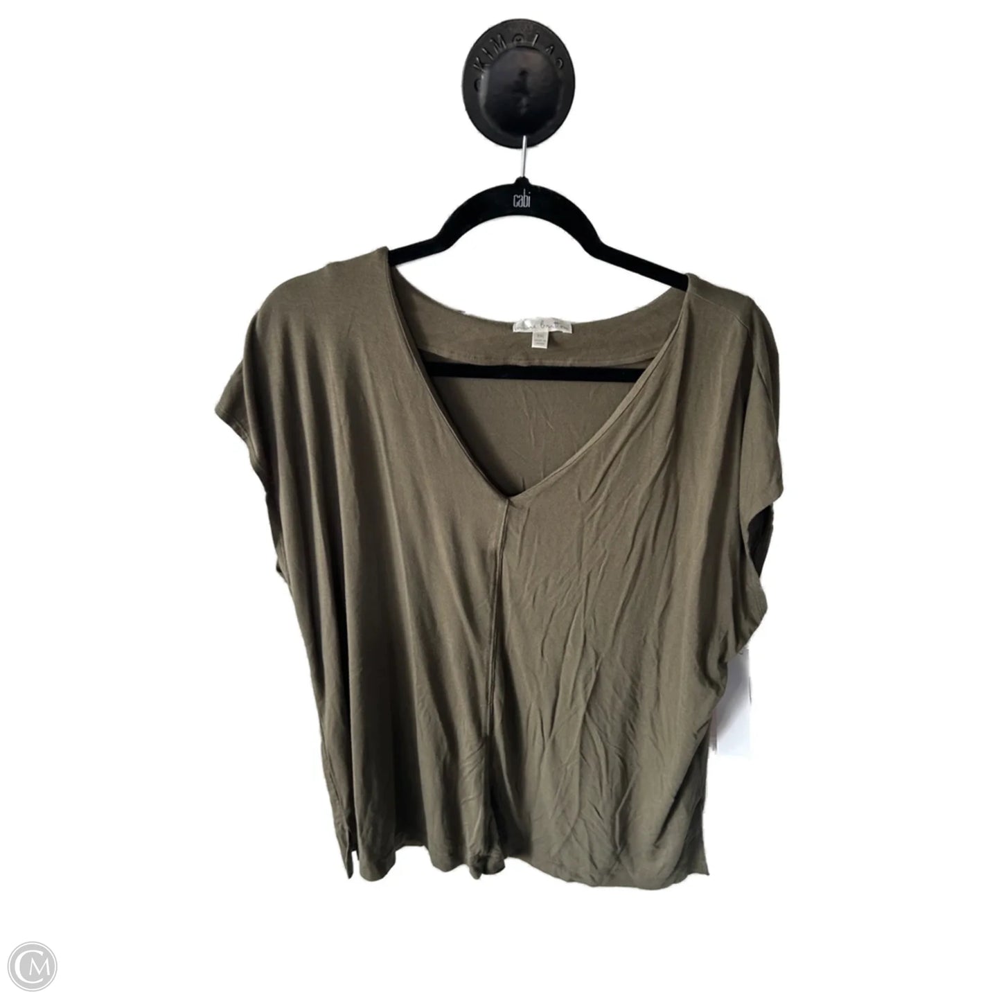 Top Short Sleeve Basic By Nine Britton In Green, Size: Xxl