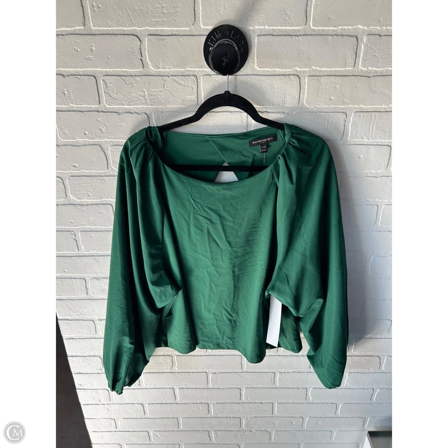 Top Long Sleeve By Banana Republic In Green, Size: Xxl