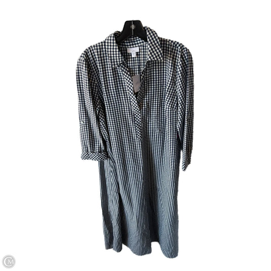 Dress Casual Maxi By J. Jill In Blue & White, Size: M