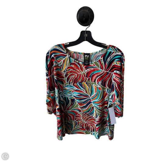 Top 3/4 Sleeve By Clothes Mentor In Blue & Green, Size: M