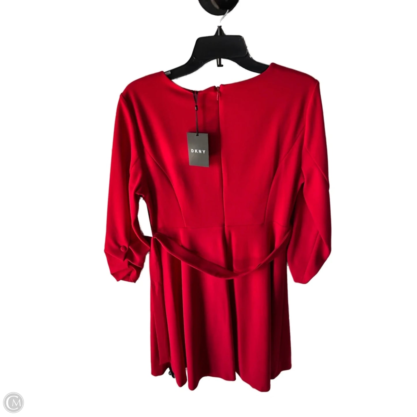 Dress Work By Dkny In Red, Size: L