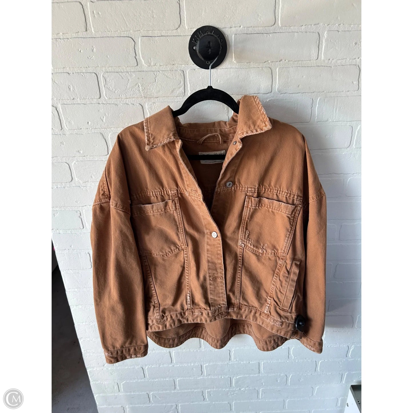 Jacket Denim By We The Free In Brown Denim, Size: S