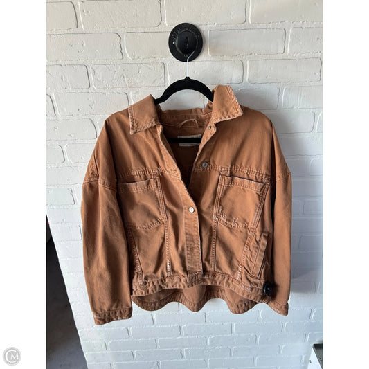 Jacket Denim By We The Free In Brown Denim, Size: S