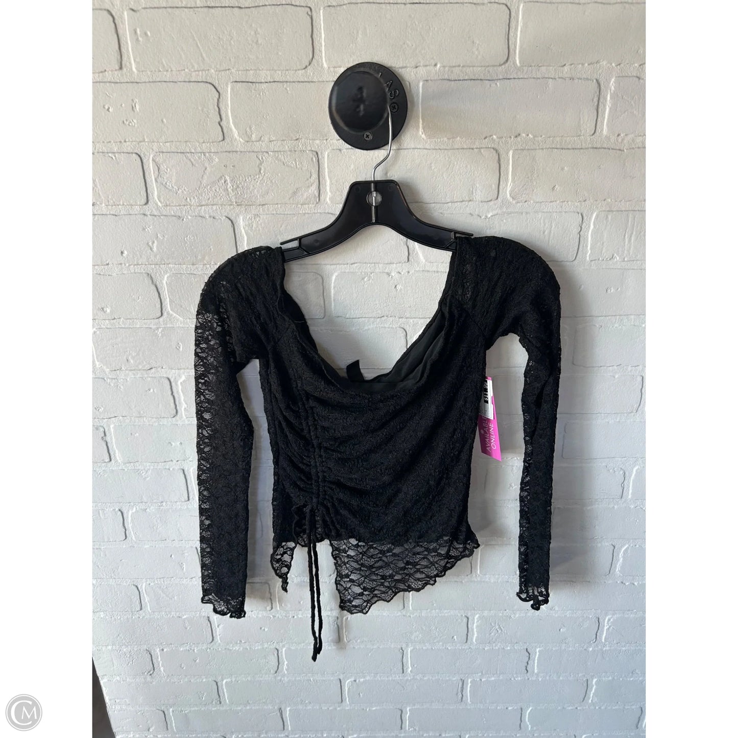 Top Long Sleeve By Windsor In Black, Size: S