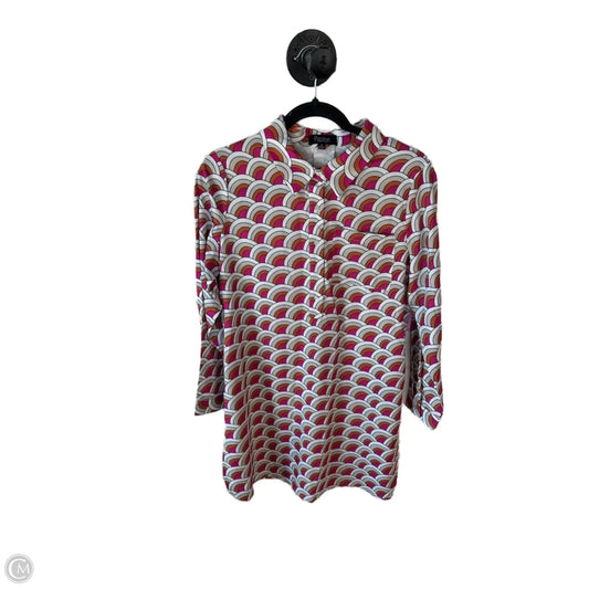 Dress Casual Short By Papillion In Pink & Tan, Size: S