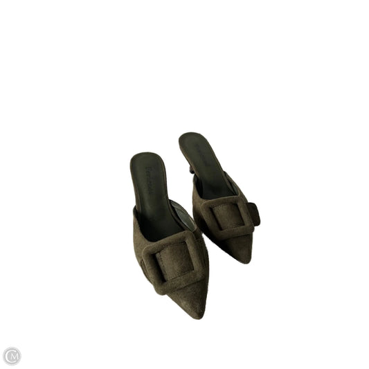 Shoes Heels Kitten By Clothes Mentor In Green, Size: 6