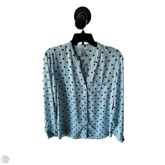 Top Long Sleeve By Kut In Blue, Size: L