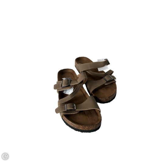 Sandals Flats By Natural Reflections In Brown, Size: 8