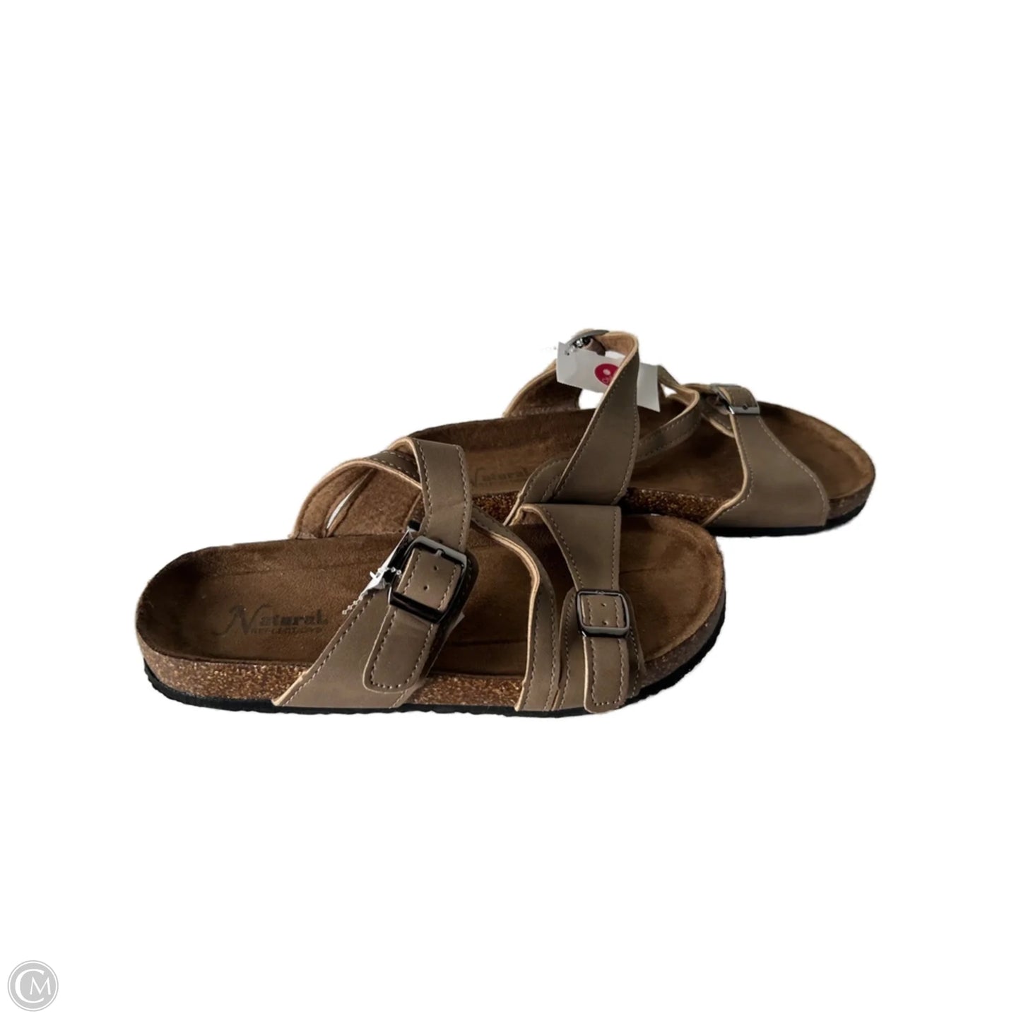 Sandals Flats By Natural Reflections In Brown, Size: 8