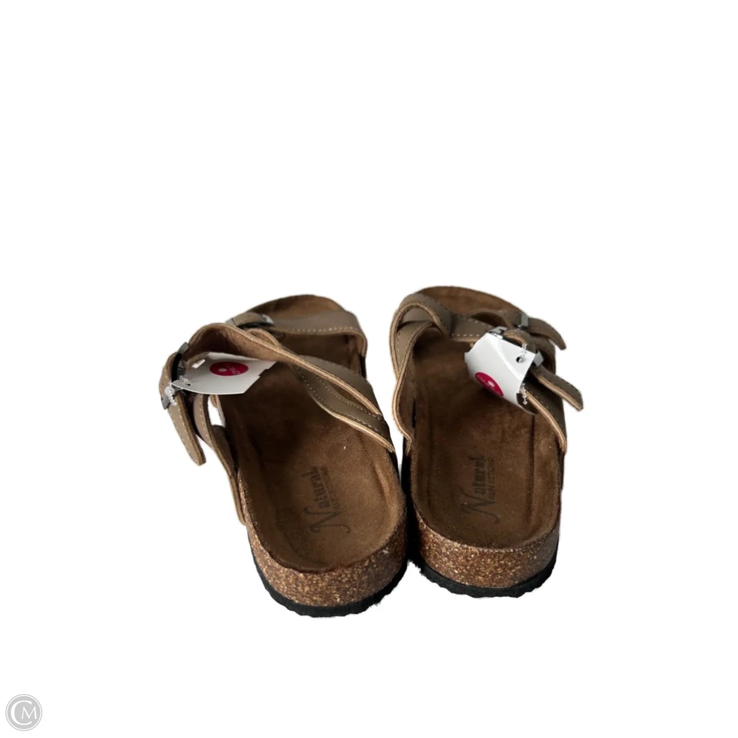 Sandals Flats By Natural Reflections In Brown, Size: 8