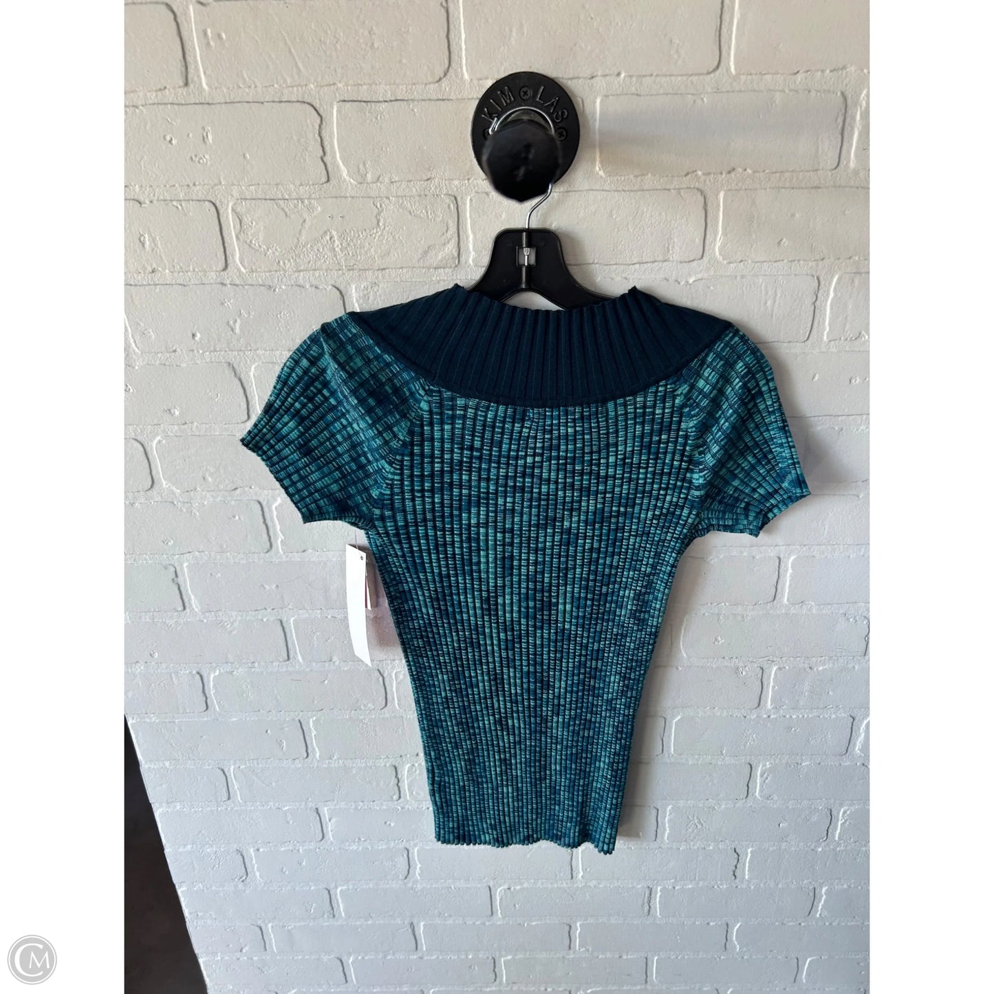 Sweater Short Sleeve By Debbie Morgan In Blue, Size: M