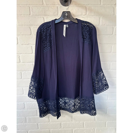 Cardigan By Ny Collection In Blue, Size: M