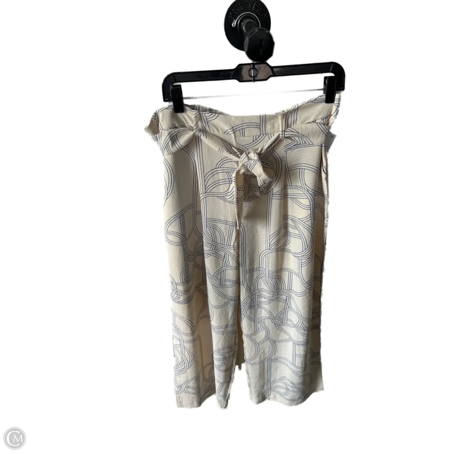 Pants Lounge By Clothes Mentor In Blue & Cream, Size: 12