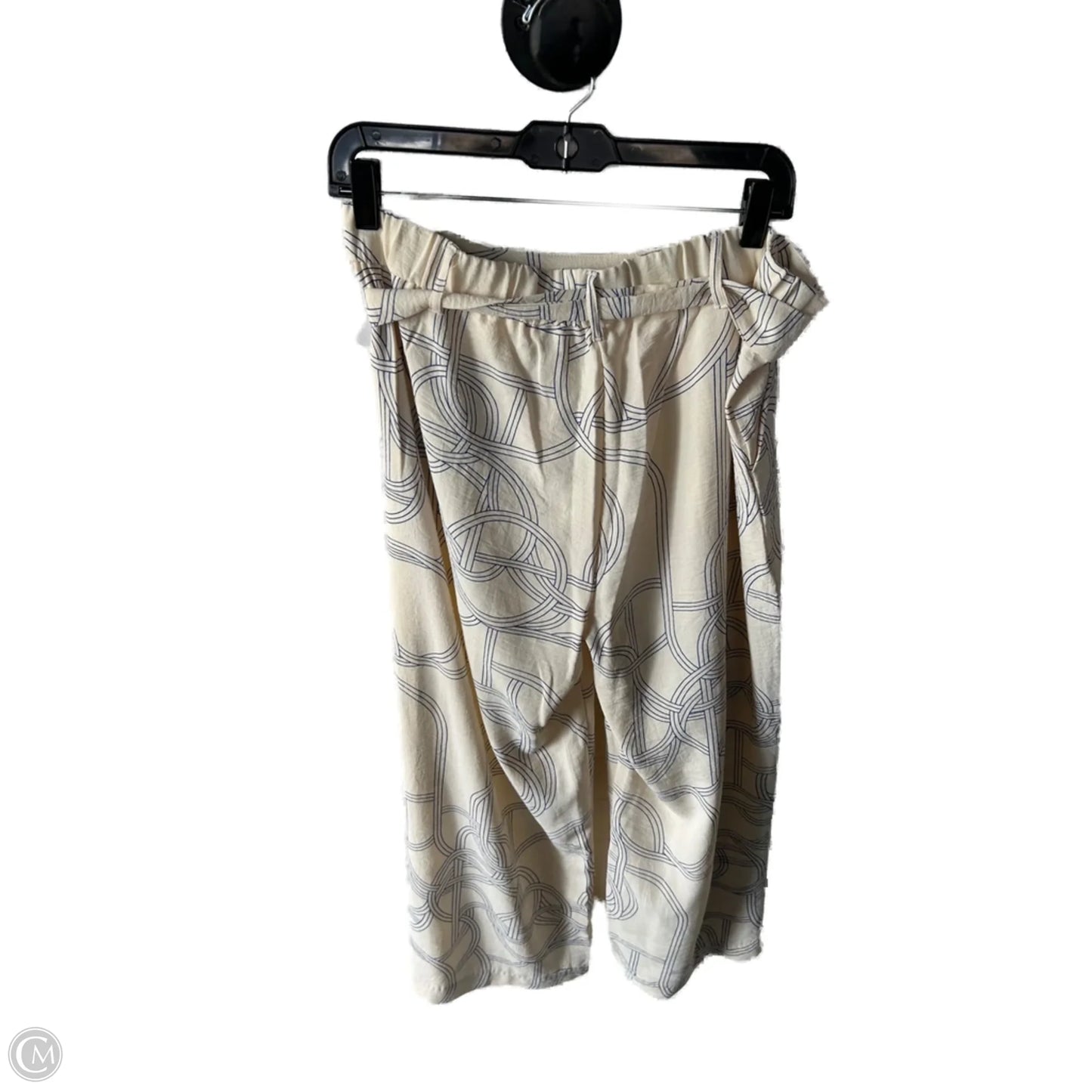 Pants Lounge By Clothes Mentor In Blue & Cream, Size: 12