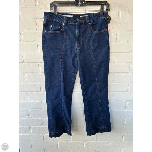 Jeans Cropped By Pilcro In Blue Denim, Size: 6