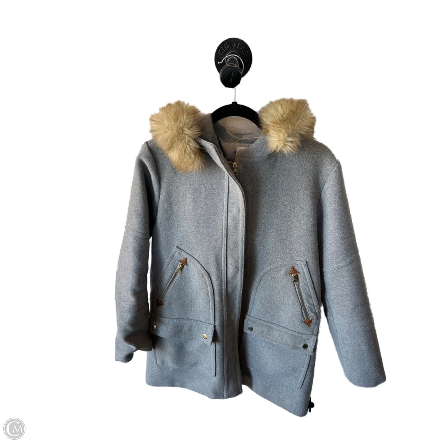 Coat Peacoat By Copper Key In Grey, Size: L