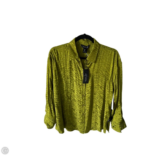 Top Long Sleeve By Rachel Zoe In Green, Size: S