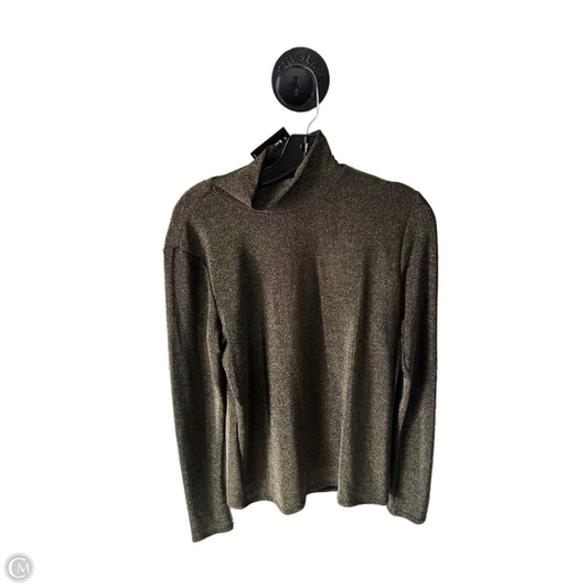 Top Long Sleeve By Express In Black & Gold, Size: L