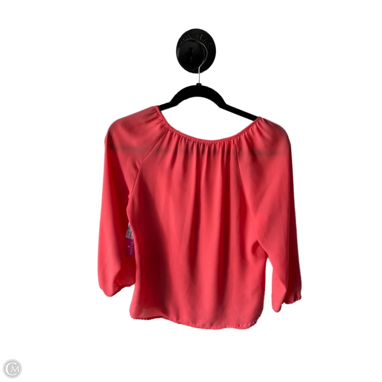 Top Long Sleeve By Zac And Rachel In Pink, Size: S