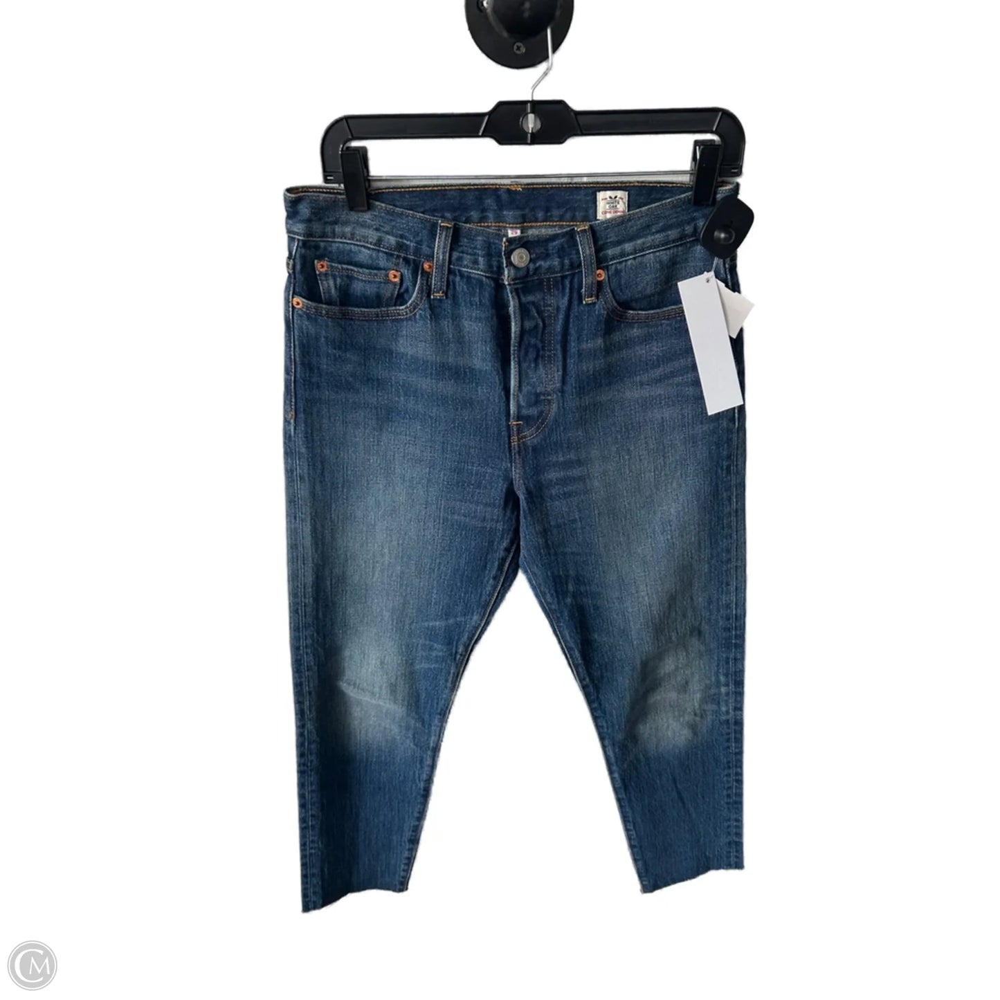 Jeans Straight By Levis In Blue Denim, Size: 8