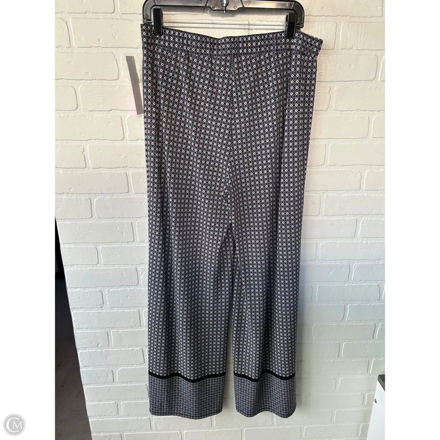 Pants Wide Leg By Roz And Ali In Black & Cream, Size: 8